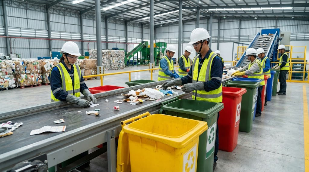 Dịch vụ phân loại và xử lý chất thải rắn công nghiệp