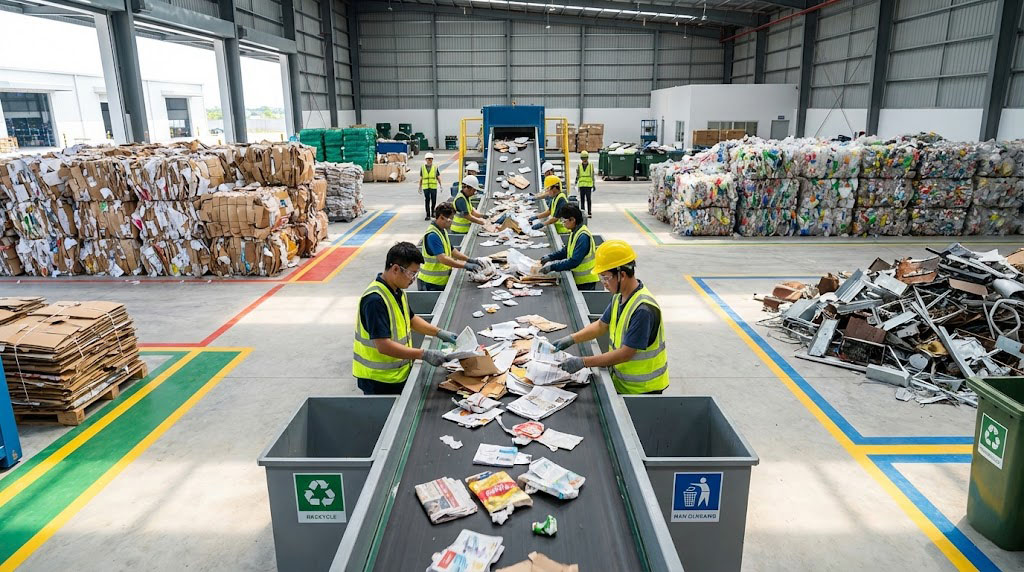 Dịch vụ phân loại và xử lý chất thải rắn công nghiệp
