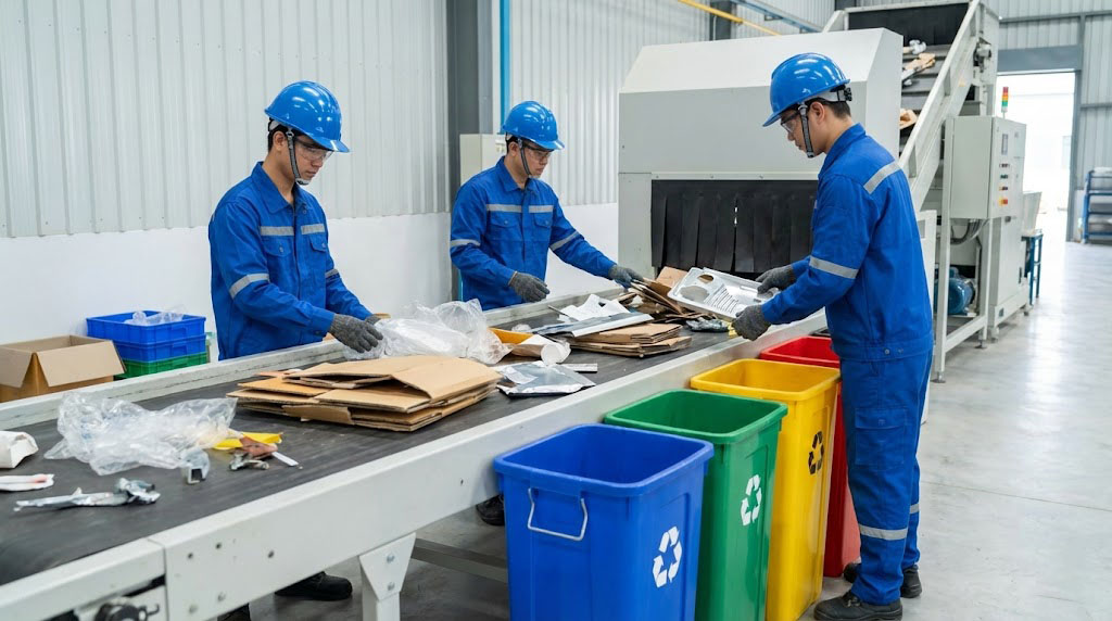 Dịch vụ phân loại và xử lý chất thải rắn công nghiệp