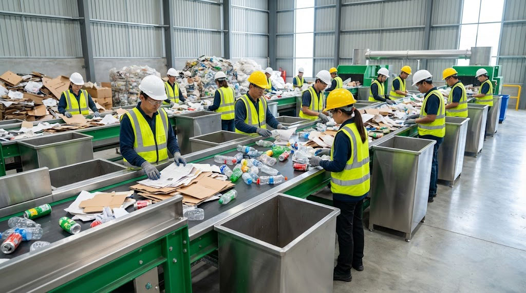Dịch vụ phân loại và xử lý chất thải rắn công nghiệp